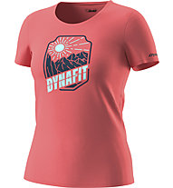 Dynafit Graphic - T-Shirt Bergsport - Damen, Light Red/Dark Blue/Light Blue