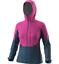 Dynafit Radical Infinium™ Hybrid - giacca softshell con cappuccio - donna, Pink/Dark Blue