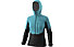 Dynafit Radical Infinium™ Hybrid - giacca softshell con cappuccio - donna, Light Blue/Black
