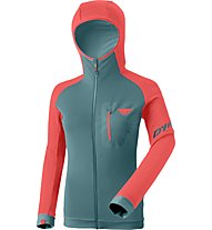 Dynafit Radical Polartec® - felpa in pile - donna, Light Green/Light Red