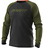 Dynafit Ride L/S M - maglia a maniche lunghe - uomo, Black/Dark Green