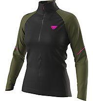 Dynafit Ride Wind W - giacca MTB - donna, Black/Dark Green/Pink