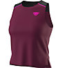 Dynafit Sky Crop W - top - donna, Dark Pink/Black/Pink