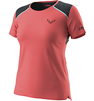 Dynafit Sky W - T-shirt trail running - donna, Light Red/Dark Blue/Light Blue