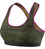 Dynafit Trail Graphic - reggiseno sportivo a medio sostegno - donna, Dark Green/Black/Pink