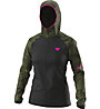Dynafit Trail Graphic Wind W - giacca trail running - donna, Black/Dark Green/Pink