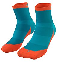 Dynafit Transalper - calzini corti - unisex, Light Blue/Orange