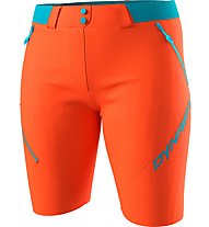 Dynafit Transalper 4 Dst - pantaloni corti trekking - donna, Orange/Light Green
