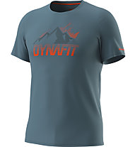 Dynafit Transalper Graphic S/S - T-shirt - uomo, Light Blue/Red/Blue
