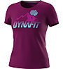 Dynafit Transalper Graphic S/S - T-shirt - donna, Purple/Light Blue/Pink