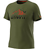 Dynafit Transalper Graphic S/S - T-shirt - uomo, Dark Green/Black/Red