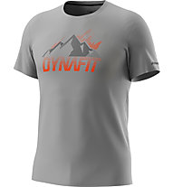 Dynafit Transalper Graphic S/S - T-shirt - uomo, Grey/Orange/Black