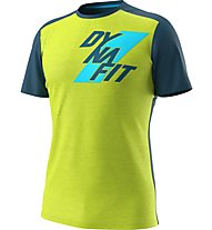 Dynafit Transalper Light - T-shirt - uomo, Yellow/Blue/Light Blue
