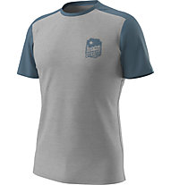 Dynafit Transalper Light - T-shirt - uomo, Grey/Light Blue/Light Blue