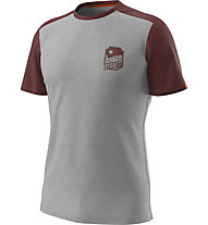 Dynafit Transalper Light - T-shirt - uomo, Light Grey/Dark Red