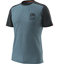 Dynafit Transalper Light - T-Shirt - Herren, Light Blue/Dark Blue/Red