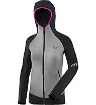 Dynafit Transalper Light Polartec - felpa in pile con cappuccio - donna, Light Grey/Black/Pink