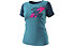 Dynafit Transalper Light - T-shirt - donna, Light Blue/Blue/Pink