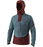 Dynafit Traverse Dynastretch - giacca trail running - uomo, Light Blue/Red