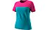 Dynafit Traverse S-Tech S/S W - T-shirt alpinismo - donna, Light Blue/Pink