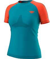 Dynafit Ultra 3 S-Tech S/S W- maglia trail running - donna, Light Green/Orange