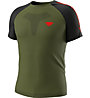 Dynafit Ultra 3 S-Tech S/S - Trailrunningshirt - Herren, Dark Green/Black/Red