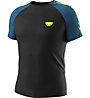 Dynafit Ultra 3 S-Tech S/S - maglia trail running - uomo, Black/Blue/Yellow