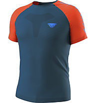 Dynafit Ultra 3 S-Tech S/S - maglia trail running - uomo, Blue/Orange/Light Blue