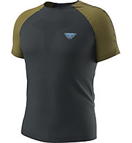 Dynafit Ultra 3 S-Tech S/S - maglia trail running - uomo, Dark Blue/Green