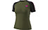 Dynafit Ultra 3 S-Tech S/S W- maglia trail running - donna, Dark Green/Black/Pink