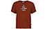 E9 Equilibrium - T-Shirt Klettern - Herren, Dark Red
