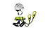 Edelrid Jester Comfort KSS Kit - set via ferrata + imbrago + casco, Black/Green/White