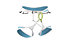 Edelrid Prisma - imbrago arrampicata, Light Blue/White