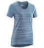 Edelrid Wo Highball V - T-shirt - donna, Light Blue/Grey