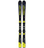Fischer RC4 Worldcup SL M/O-Plate Jr. (120-126 cm)+ FJ7 - Alpin Ski - Kinder, Black/Yellow