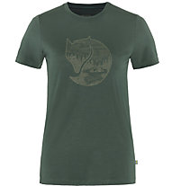 Fjällräven Abisko Wool Fox - T-Shirt - Damen, Dark Green