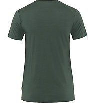 Fjällräven Abisko Wool Fox - T-Shirt - Damen, Dark Green