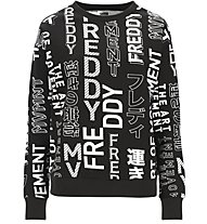 Freddy College Brushed Crew - Sweatshirt - Damen, Black/White