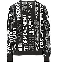 Freddy College Brushed Crew - Sweatshirt - Damen, Black/White