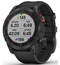 Garmin Fenix 7 Solar - orologio GPS multisport, Dark Grey/Black