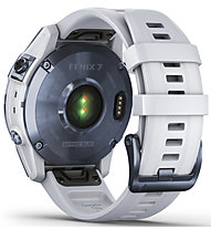 Garmin Fenix 7 Solar Sapphire - orologio GPS multisport, Light Blue/White