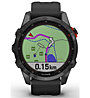 Garmin Fenix 7S Solar - GPS Multisportuhr, Dark Grey/Black