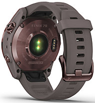 Garmin Fenix 7S Solar Sapphire - GPS Multisportuhr, Light Red/Light Grey