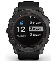Garmin Fenix 7X Solar Sapphire - GPS Multisportuhr, Dark Grey/Black