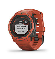 Garmin Instinct Solar - smartwatch solare, Red