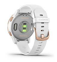 Garmin Vivoactive 4S - orologio sportivo - donna, White/Gold