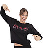 Get Fit Crew Neck Sweater Tartan - Sweatshirt - Damen, Black