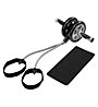 Get Fit Exerciser Wheel with Tube, Grey/Black