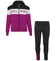 Get Fit Girl Power - Trainingsanzung - Mädchen, Pink/Black/White