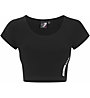 Get Fit Short Sleeve Cropped W - T-shirt - donna, Black